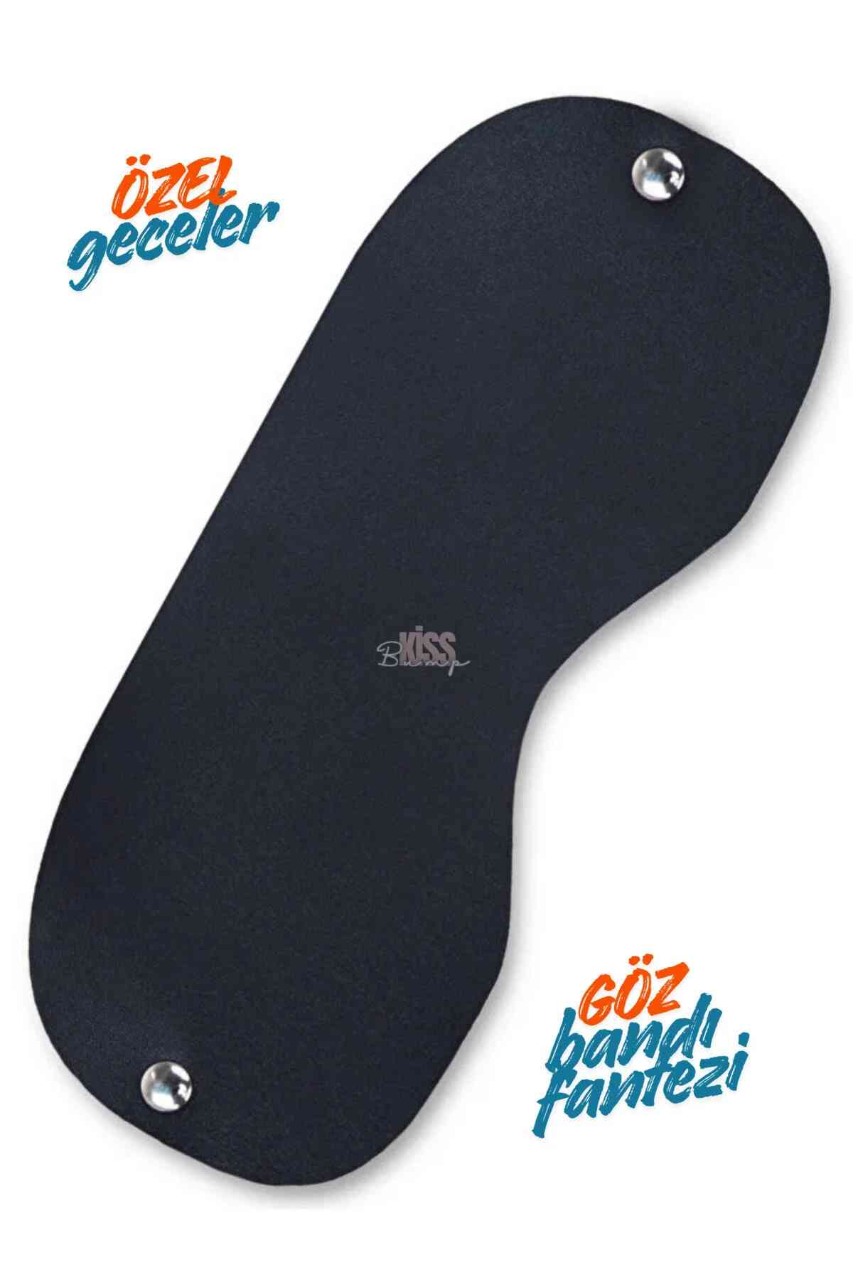 kissbump siyah lüks göz bandı – göz maskesi