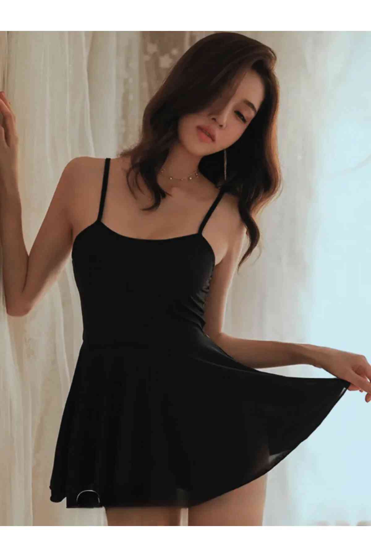 kissbump siyah fantazi mini gecelik – dantel detaylı göğüs dekolteli tasarım kissbump siyah fantazi mini gecelik – dantel detaylı göğüs dekolteli tasarım